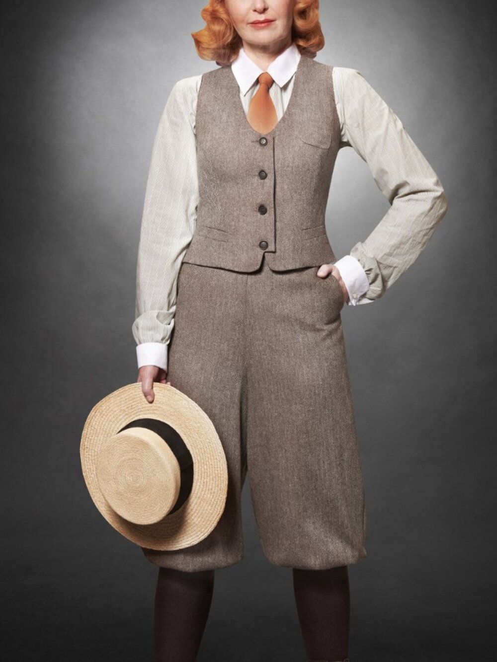 Vecona Vintage Tweed Wool Balloon High Waisted Knickerbockers / Bloomers / Pants